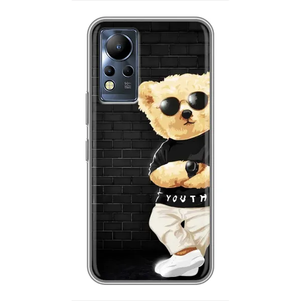 Чехол с рисунком «Мишка в очках» для Infinix Note 12 Чехол с рисунком «Мишка в очках» для Infinix Note 12