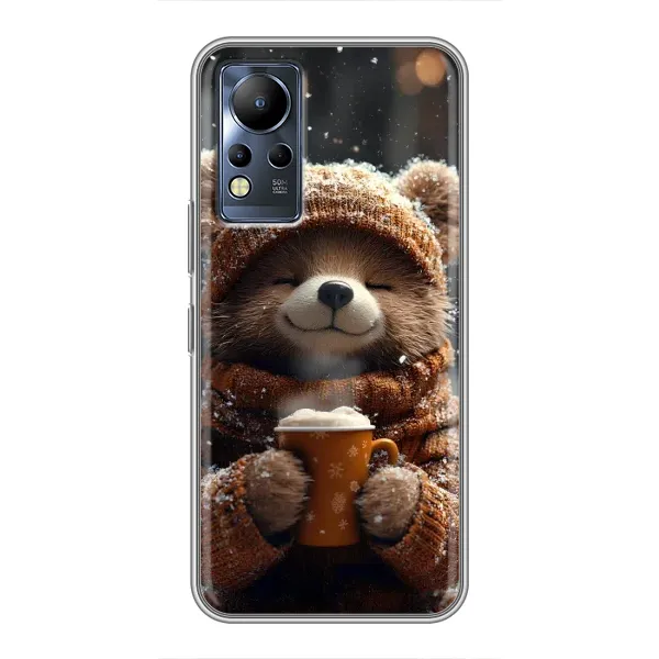 Чехол с рисунком «Медвежонок с кофе» для Infinix Note 12 Чехол с рисунком «Медвежонок с кофе» для Infinix Note 12