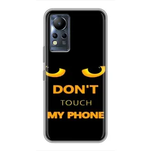 Чехол с Прикольным принтом на Infinix Note 12 (Не трогай мой телефон)