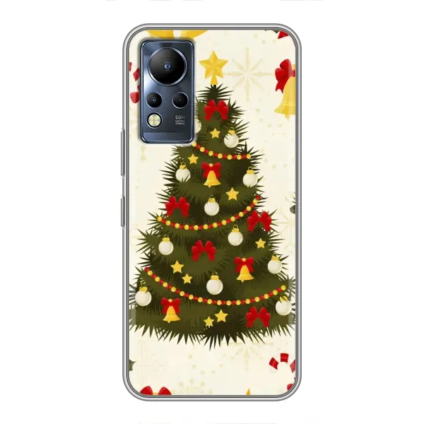 Чехол с рисунком «Новогодний принт» для Infinix Note 12 Чехол с рисунком «Новогодний принт» для Infinix Note 12