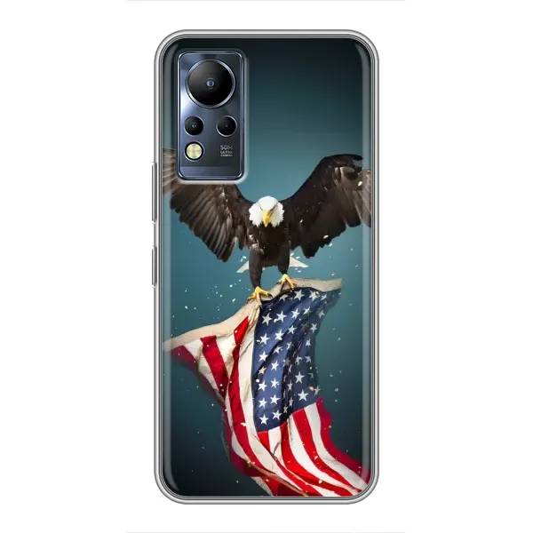 Чехол с рисунком «Орел и флаг» для Infinix Note 12 Чехол с рисунком «Орел и флаг» для Infinix Note 12