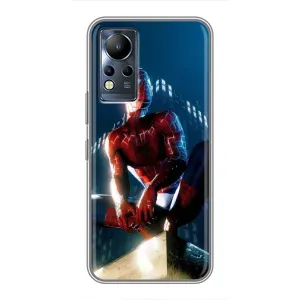 Чехол Супергерой Человека Паука на Infinix Note 12 (Паук на доме)