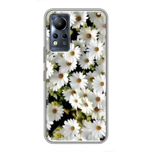 Чехол с ромашками на Infinix Note 12 (Рамка в ромашках)