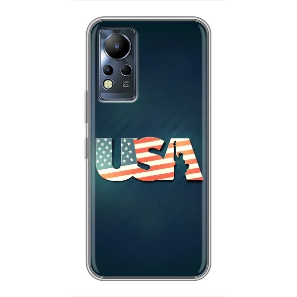 Чехол с рисунком «USA» для Infinix Note 12 Чехол с рисунком «USA» для Infinix Note 12