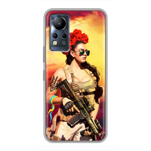 Чехол с рисунком «Женщина солдат» для Infinix Note 12 Чехол с рисунком «Женщина солдат» для Infinix Note 12