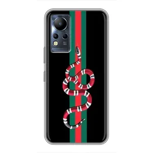Чехлы Бренд GUCCI для Infinix Note 12 (Змей Гуччи)