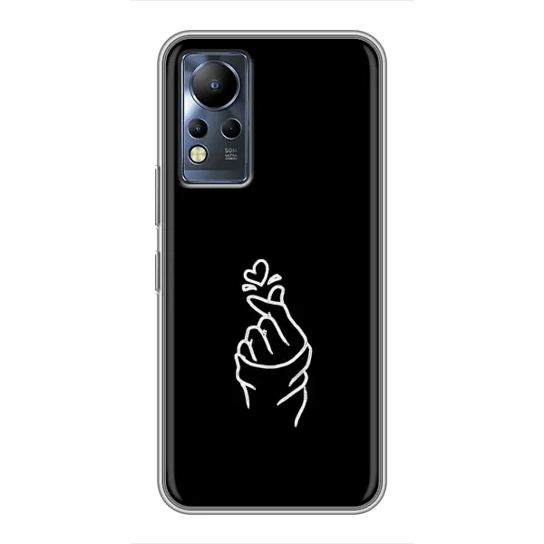 Чехол с рисунком «Знак Сердечка» для Infinix Note 12