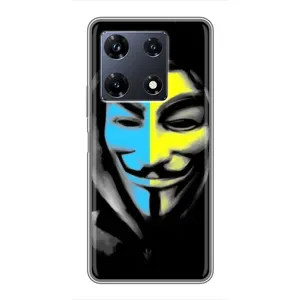 Чохол з Українською символікою на Інфінікс Нот 30 про (Анонімус патріот)