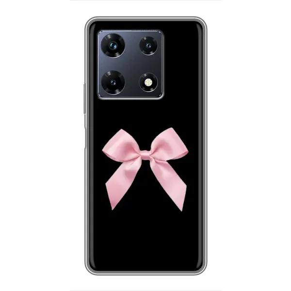 Чехол с рисунком «Бант на черном» для Infinix Note 30 Pro Чехол с рисунком «Бант на черном» для Infinix Note 30 Pro