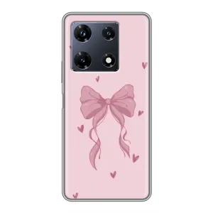 Чохол банти для Infinix Note 30 Pro (Бант на рожевому)