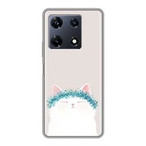 Чехол на тематику: Коты для Infinix Note 30 Pro (Белый котик)