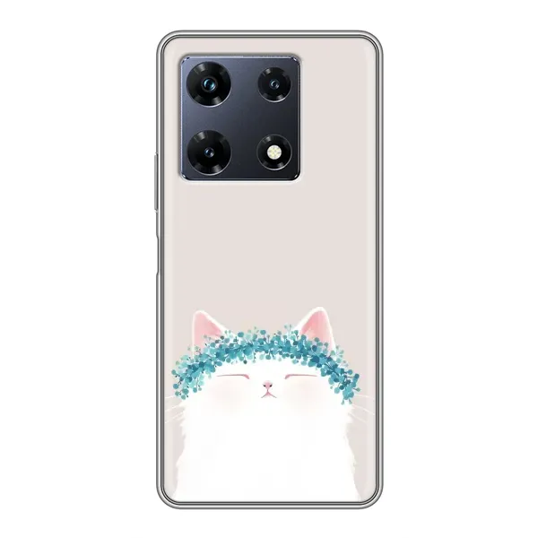 Чехол с рисунком «Белый котик» для Infinix Note 30 Pro Чехол с рисунком «Белый котик» для Infinix Note 30 Pro
