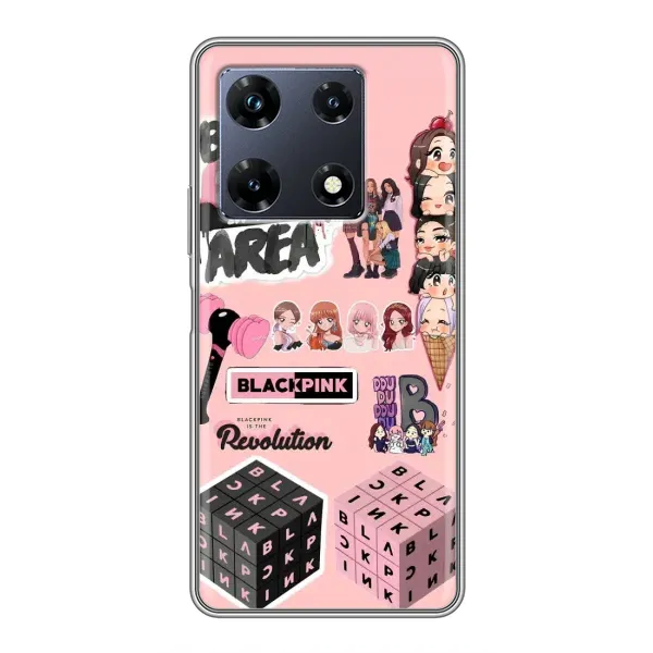 Чехол с рисунком «BLACK PINK коллаж» для Infinix Note 30 Pro Чехол с рисунком «BLACK PINK коллаж» для Infinix Note 30 Pro