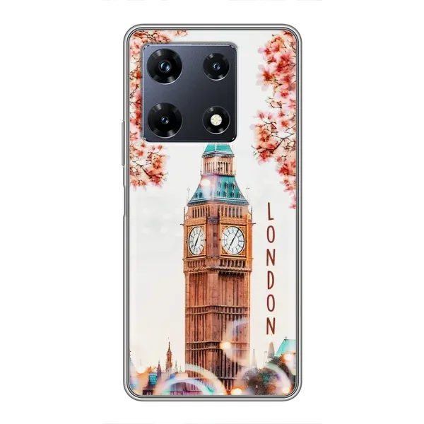 Чехол с рисунком «Часы Лондон» для Infinix Note 30 Pro