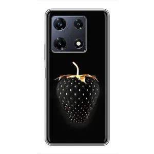 Чохол з зображенням смачної їжі для Infinix Note 30 Pro (Чорна полуниця)