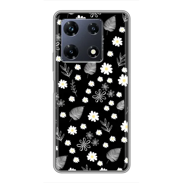 Чехол с рисунком «цветение на чорном» для Infinix Note 30 Pro Чехол с рисунком «цветение на чорном» для Infinix Note 30 Pro