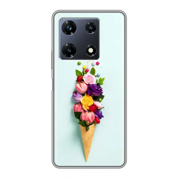 Чехол с рисунком «Цветок-мороженное» для Infinix Note 30 Pro Чехол с рисунком «Цветок-мороженное» для Infinix Note 30 Pro