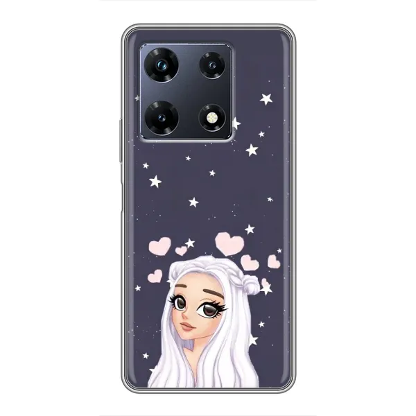 Чехол с рисунком «Девушка и сердечки» для Infinix Note 30 Pro Чехол с рисунком «Девушка и сердечки» для Infinix Note 30 Pro