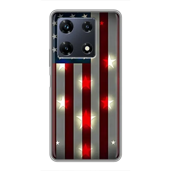 Чехол с рисунком «Флаг США 2» для Infinix Note 30 Pro Чехол с рисунком «Флаг США 2» для Infinix Note 30 Pro