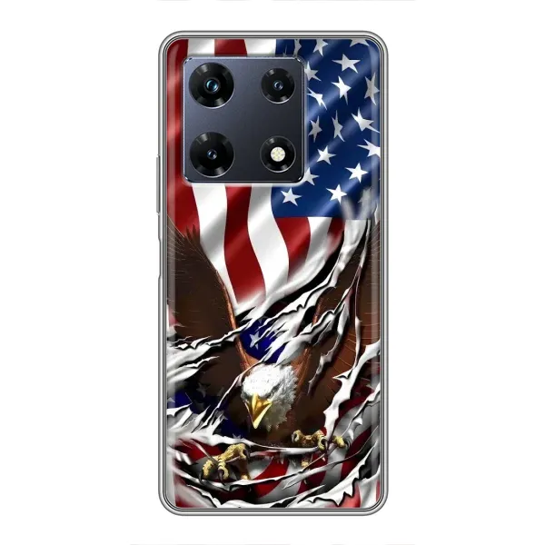 Чехол с рисунком «Флаг USA» для Infinix Note 30 Pro Чехол с рисунком «Флаг USA» для Infinix Note 30 Pro