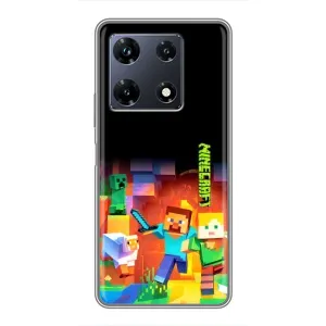 Чохли для Infinix Note 30 Pro (Персонажі МайнКрафт) (Герой Майнкрафт)