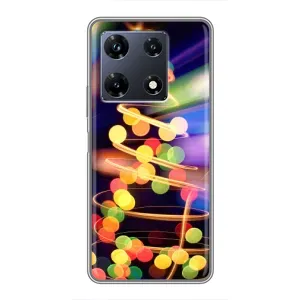 Чохол новорічна ялинка на Infinix Note 30 Pro (Гірлянди)
