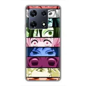 Силиконовые чехлы с глазами Anime для Инфиникс Нот 30 про (Глаза Хашира)