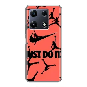 Силіконовый Чохол Nike Air Jordan на Інфінікс Нот 30 про (Just Do It)
