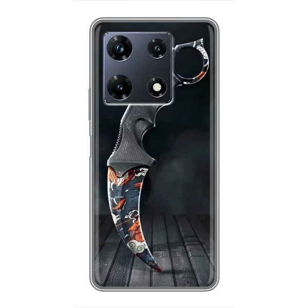 Чехол с рисунком «Кинжал КС ГО» для Infinix Note 30 Pro