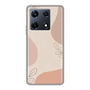Чохол квітковий дизайн для Infinix Note 30 Pro (Кориневий фон)
