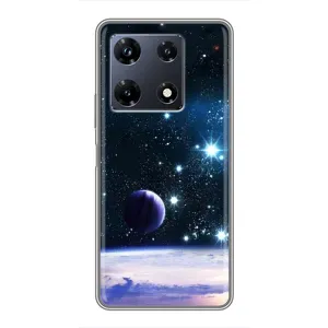 Чехол (ТПУ) с планетами на Infinix Note 30 Pro (Космический вид)