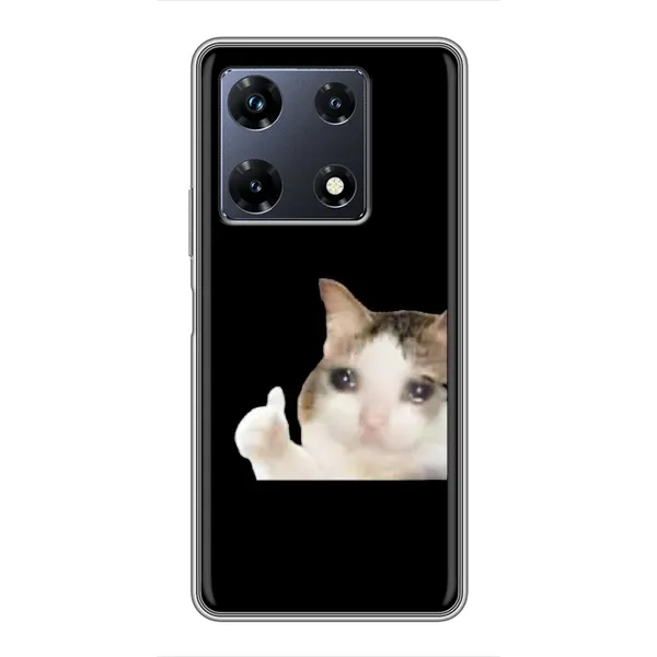 Чехол с рисунком «Кот в слезах» для Infinix Note 30 Pro