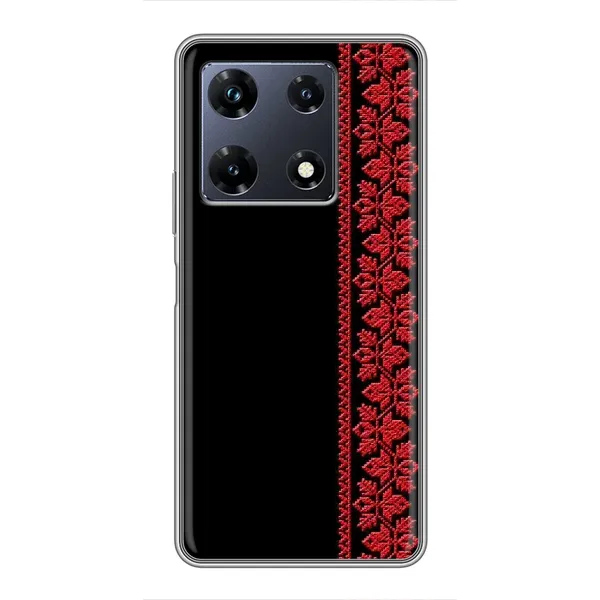 Чехол с рисунком «Красная Вышиванка» для Infinix Note 30 Pro Чехол с рисунком «Красная Вышиванка» для Infinix Note 30 Pro