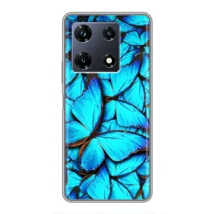 Силиконовый бампер с картинкой животных для Infinix Note 30 Pro (Крылья бабочек)