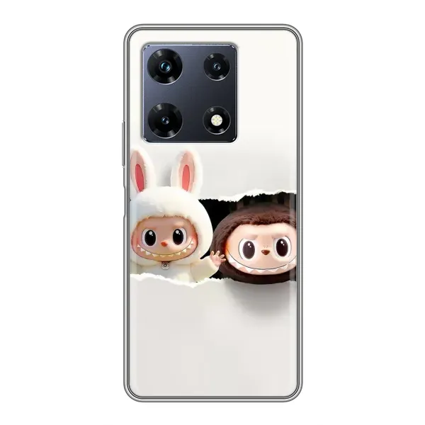 Чохол з малюнком «Фігурки Labubu» для Infinix Note 30 Pro Чохол з малюнком «Фігурки Labubu» для Infinix Note 30 Pro