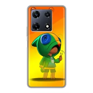 Чохол Бравл Старс для Infinix Note 30 Pro (LEON в кофті)