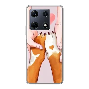 Чехол (ТПУ) Милые собачки для Infinix Note 30 Pro (Любовь к собакам)