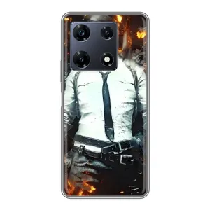 Чохол з картинкою "Герой Pubg" на Infinix Note 30 Pro (Man Пубг)