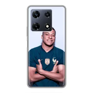 Чехол (TPU) с Футболистом на Infinix Note 30 Pro (Мбаппешичка)