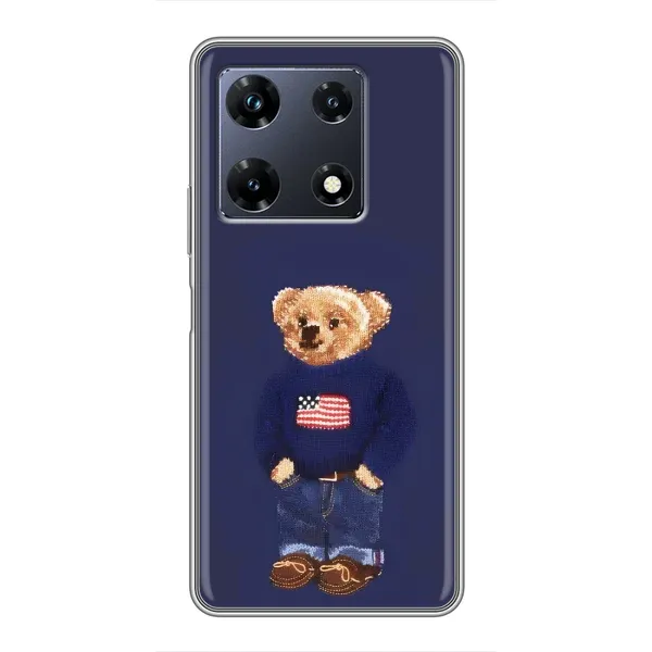 Чохол з малюнком «Мішка USA» для Infinix Note 30 Pro Чохол з малюнком «Мішка USA» для Infinix Note 30 Pro
