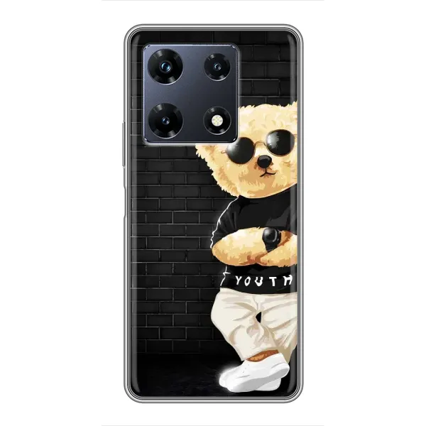 Чохол з малюнком «Мішка в окулярах» для Infinix Note 30 Pro Чохол з малюнком «Мішка в окулярах» для Infinix Note 30 Pro
