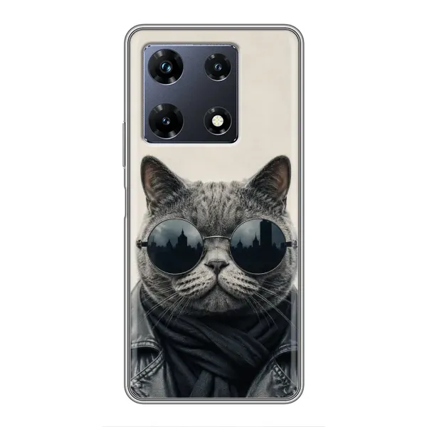 Чехол с рисунком «Модный кот» для Infinix Note 30 Pro Чехол с рисунком «Модный кот» для Infinix Note 30 Pro