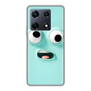 Чохли (ТПУ) (смішні стікери) для Infinix Note 30 Pro (Кумедне м'ятне обличчя)