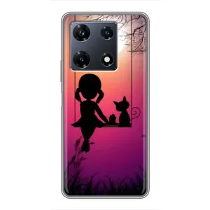 Дівчачий Чохол для Infinix Note 30 Pro (На гойдалці)