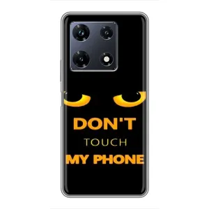 Чехол с Прикольным принтом на Infinix Note 30 Pro (Не трогай мой телефон)