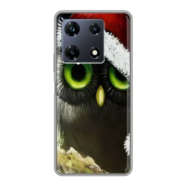 Чехол с рисунком «Новогодняя Сова» для Infinix Note 30 Pro Чехол с рисунком «Новогодняя Сова» для Infinix Note 30 Pro