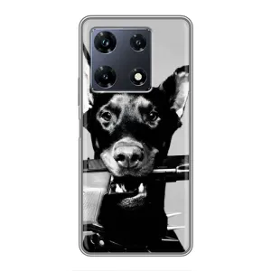 Чехол ДОБЕРМАН для Infinix Note 30 Pro (Опасный доберман)