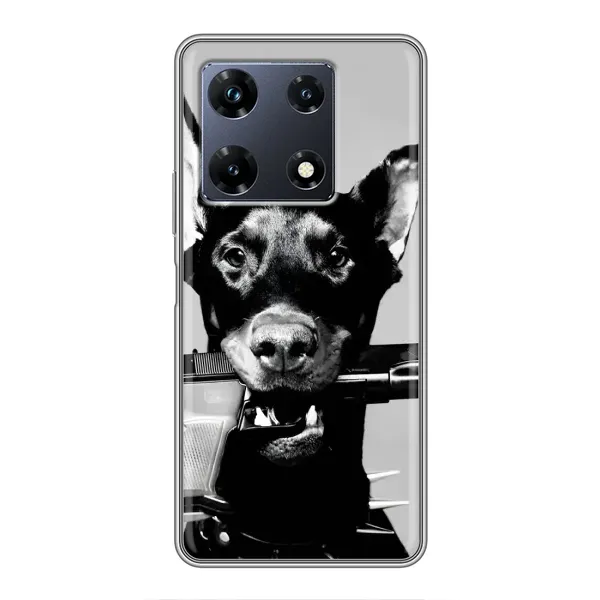 Чехол с рисунком «Опасный доберман» для Infinix Note 30 Pro Чехол с рисунком «Опасный доберман» для Infinix Note 30 Pro
