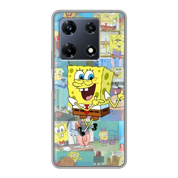 Чехол с рисунком «Радостный Спанч Боб» для Infinix Note 30 Pro Чехол с рисунком «Радостный Спанч Боб» для Infinix Note 30 Pro