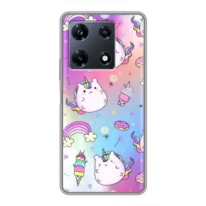 Чохол Unicorn на Infinix Note 30 Pro (Веселка і Єдинорог)